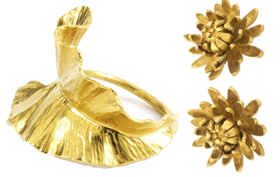 Golden flowers ss2103 adorn london jewellery trend report 